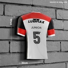 Kit Placa Decorativa Modelo Camiseta Flamengo Branca 1992 Pdt