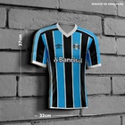 Kit Placa Decorativa Modelo Camiseta Grêmio 2021 Pdtgau002kit