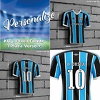 Kit Placa Decorativa Modelo Camiseta Grêmio 2021 Pdtgau002kit
