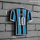 Kit Placa Decorativa Modelo Camiseta Grêmio 2021 Pdtgau002kit