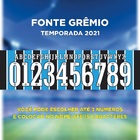 Kit Placa Decorativa Modelo Camiseta Grêmio 2021 Pdtgau002kit