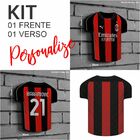 Kit Placa Decorativa Modelo Camiseta Tema Times Internacionai