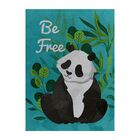 Kit Placa Decorativa Premium Com Textura Artística Tema Panda