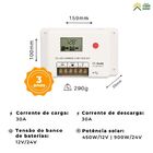 Kit Placa Solar 310w Policristalino Painel P/ Ventilador Tv