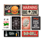 Kit Placas Decorativas Cozinha Churrasco Mdf- 8 Placas