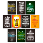 Kit Placas Decorativas Frases Cervejas Bar 10 Pçs 20x13 Cm