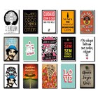 Kit Placas Decorativas Frases M2