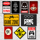Kit Placas Decorativas Geek Nerd Frases Mdf - 9 Placas