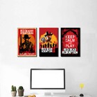 Kit Placas Decorativas Red Dead Redemption 2