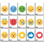 Kit Placas Quadros Decorativas 20 X 30 Emojis 5 Unidades