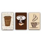 Kit Placas Quadros Decorativos 3 Pçs 20x30 Cantinho Do Café -