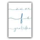 Kit Placas Quadros Decorativos 3 Pçs 20x30 Coração Cores - Az