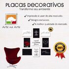 Kit Placas Quadros Decorativos 3 Pçs 20x30 Coração Cores - Ro