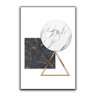 Kit Placas Quadros Decorativos 3 Pçs 20x30 Mármore Preto