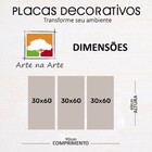 Kit Placas Quadros Decorativos 3 Pçs 30x60 Cachoeira