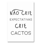 Kit Placas Quadros Decorativos 3 Pçs Mdf 20x30 Cactos