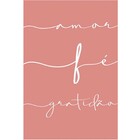 Kit Placas Quadros Decorativos 3 Pçs Mdf 20x30 Coração Rose