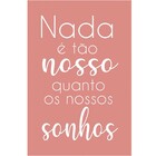 Kit Placas Quadros Decorativos 3 Pçs Mdf 20x30 Coração Rose