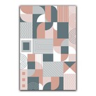 Kit Placas Quadros Decorativos 3 Pçs Mdf 20x30 Poligonal