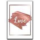 Kit Placas Quadros Decorativos 3 Peças 20x30 Tintas Rosa