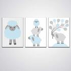 Kit Placas Quadros Decorativos 3 Peças Mdf 20x30 Sala Quarto