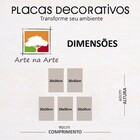 Kit Placas Quadros Decorativos 5 Pçs Mdf 20x30 Black Beauty