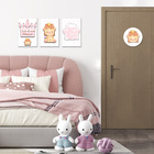 Kit Placas Quadros Decorativos Infantil 20x30 E 20cm Redondo