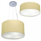 Kit Plafon Cilíndrico Md-3005 E Pendente Md-4009 Cúpula Em Te