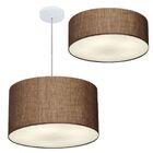 Kit Plafon Cilíndrico Md-3005 E Pendente Md-4019 Cúpula Em Te