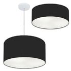 Kit Plafon Cilíndrico Md-3005 E Pendente Md-4019 Cúpula Em Te