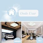 Kit Plafon De Sobrepor Quadrado Acrílico 30x30 C/ Lâmpada Bul