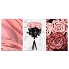 Kit Plaquinhas Decorativas Rosas 20x30