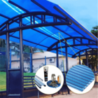 Kit Policarbonato Azul 4mm 10,00m X 4,00m - Perfis Naturais