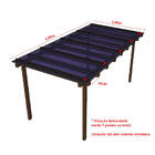 Kit Policarbonato Azul 4mm 4,00m X 2,00m - Perfis Naturais