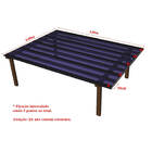 Kit Policarbonato Azul 4mm 4,00m X 4,00m - Perfis Naturais