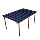 Kit Policarbonato Azul 4mm 5,00m X 2,00m - Perfis Naturais