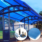 Kit Policarbonato Azul 4mm 6,00m X 4,00m - Perfis Naturais