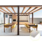 Kit Policarbonato Branco 6mm 4,00m X 2,00m - Perfis Naturais