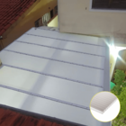 Kit Policarbonato Branco 6mm 6,00m X 1,00m - Perfis Naturais