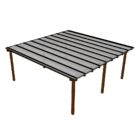 Kit Policarbonato Branco Refletivo 6mm 6,00m X 6,00m - Perfis