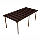 Kit Policarbonato Bronze 10mm 6,00m X 3,00m - Perfis Naturais