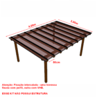 Kit Policarbonato Bronze 3mm 4,00m X 3,00m - Perfis Naturais