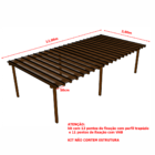 Kit Policarbonato Bronze 4mm 12,00m X 3,00m - Perfis Naturais