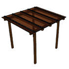 Kit Policarbonato Bronze 4mm 2,00m X 2,00m - Perfis Bronze