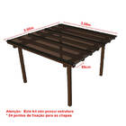 Kit Policarbonato Bronze 4mm 3,00m X 3,00m - Perfis Naturais