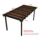 Kit Policarbonato Bronze 4mm 4,00m X 2,00m - Perfis Naturais