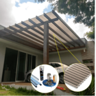 Kit Policarbonato Bronze 4mm 4,00m X 4,00m - Perfis Naturais