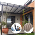 Kit Policarbonato Bronze 4mm 6,00m X 3,00m - Perfis Naturais