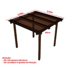 Kit Policarbonato Bronze 6mm 2,00m X 2,00m - Perfis Naturais