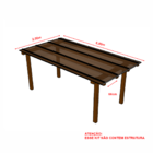 Kit Policarbonato Bronze 6mm 2,00m X 6,00m - Perfis Naturais